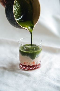 Strawberry Matcha Latte